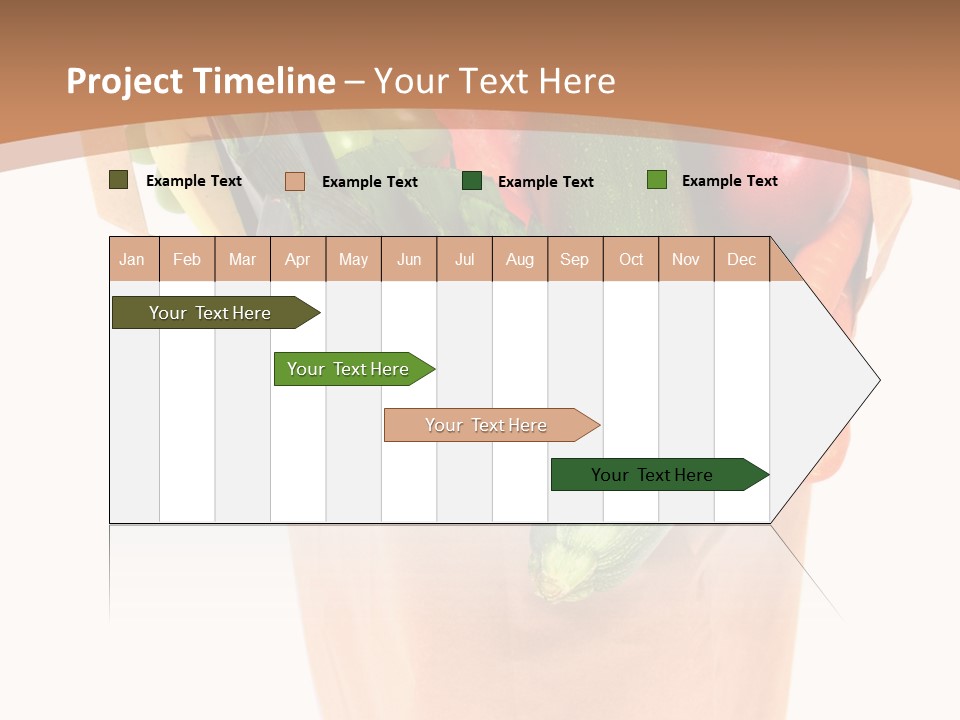Isolated Brown Shopping PowerPoint Template