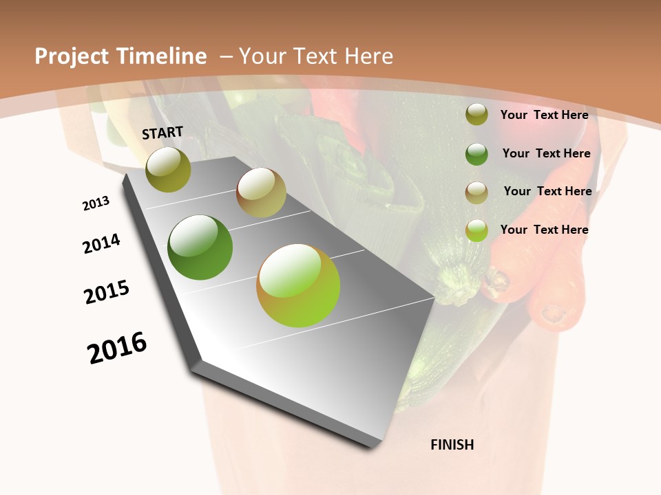 Isolated Brown Shopping PowerPoint Template