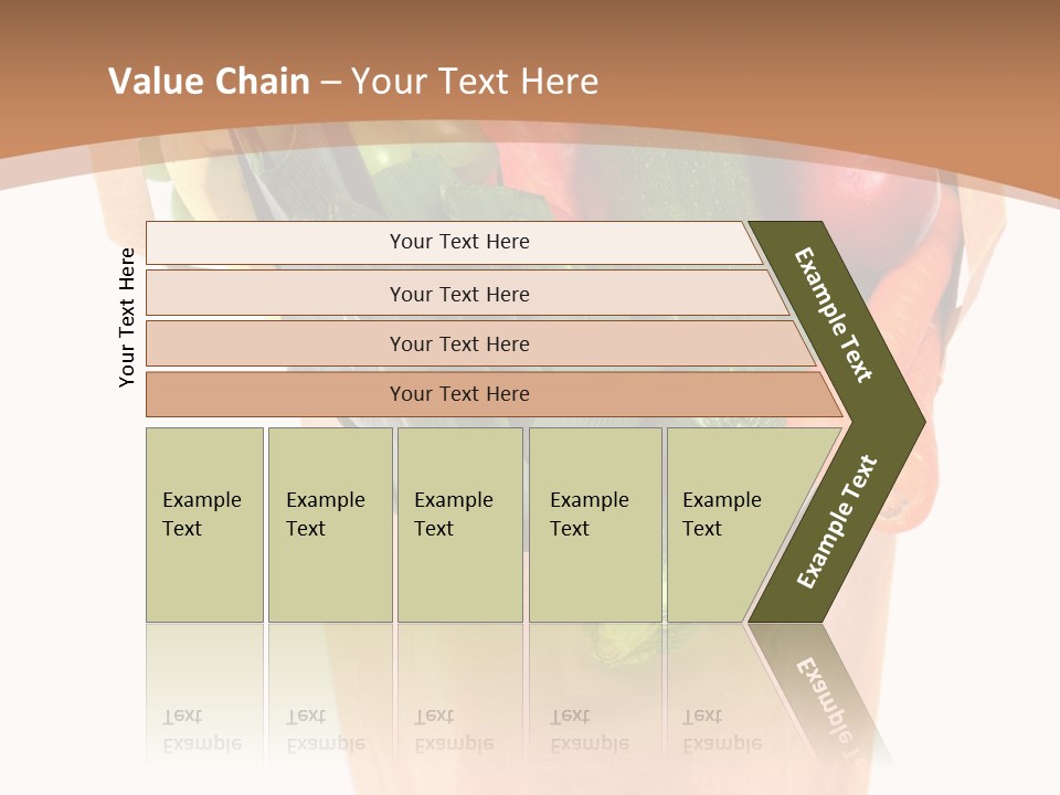 Isolated Brown Shopping PowerPoint Template