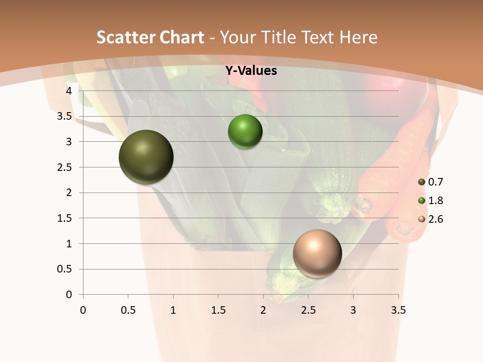 Isolated Brown Shopping PowerPoint Template