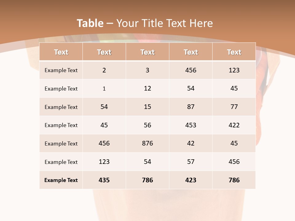 Isolated Brown Shopping PowerPoint Template