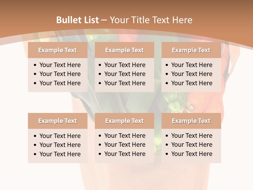 Isolated Brown Shopping PowerPoint Template
