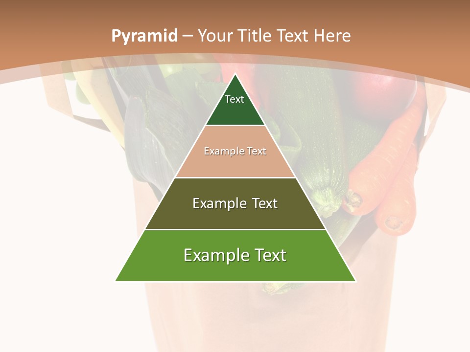 Isolated Brown Shopping PowerPoint Template