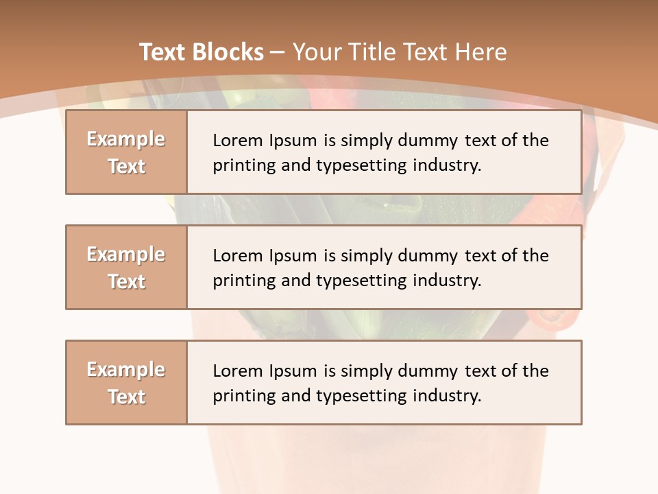 Isolated Brown Shopping PowerPoint Template