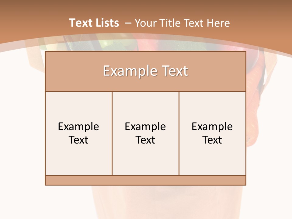 Isolated Brown Shopping PowerPoint Template