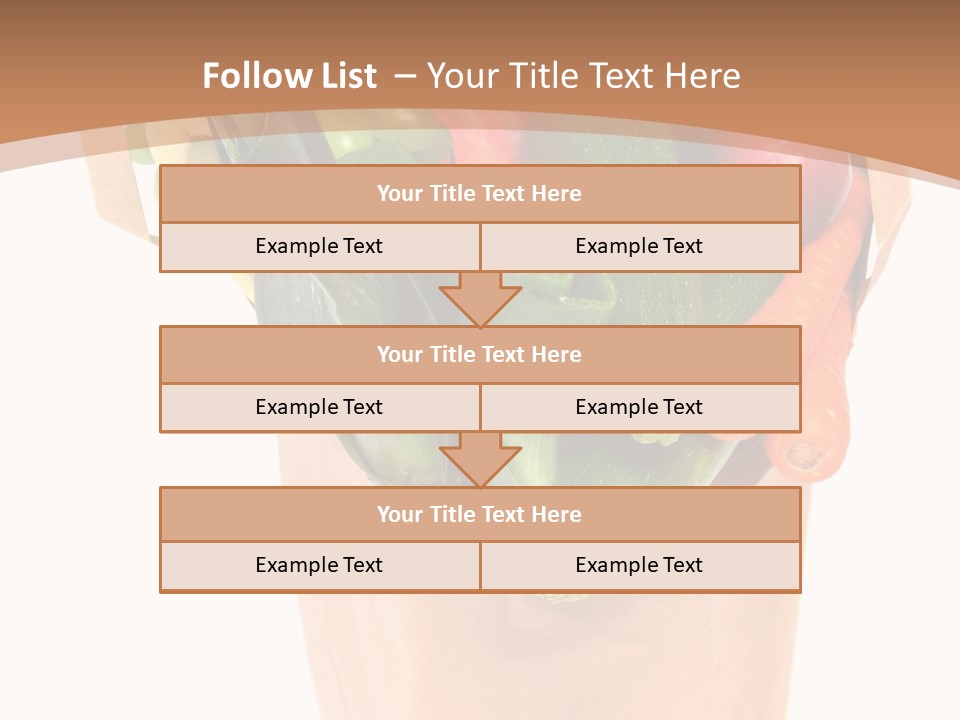 Isolated Brown Shopping PowerPoint Template