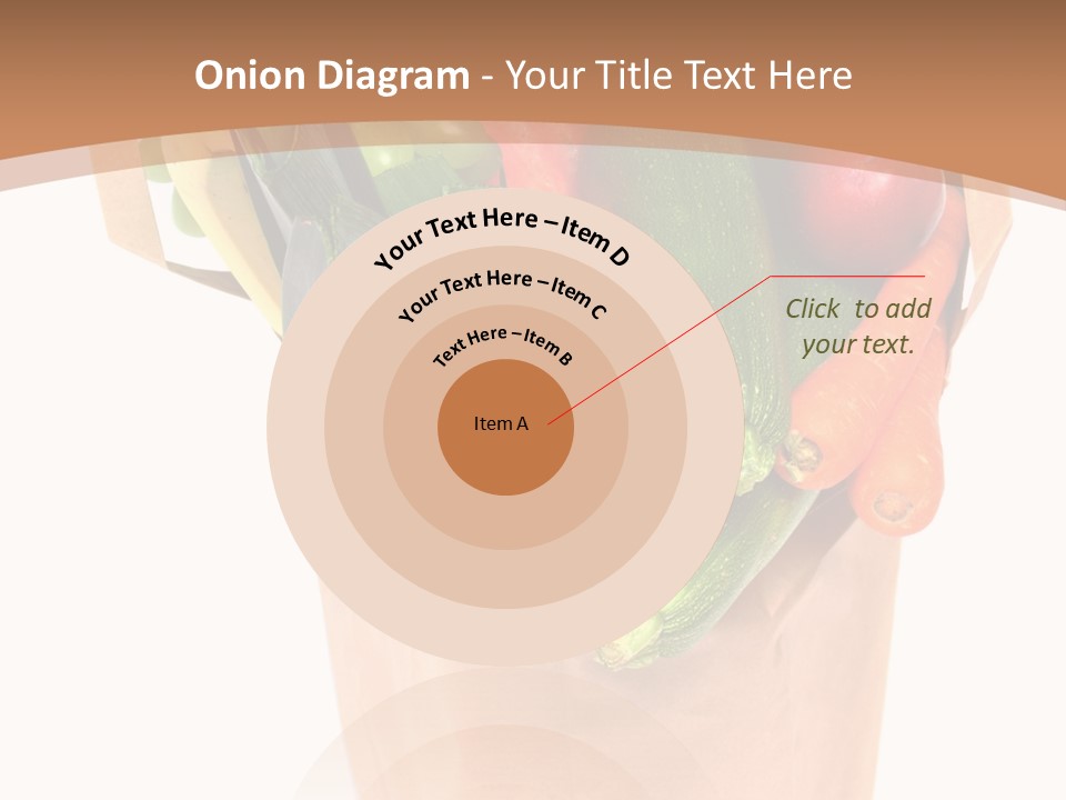 Isolated Brown Shopping PowerPoint Template