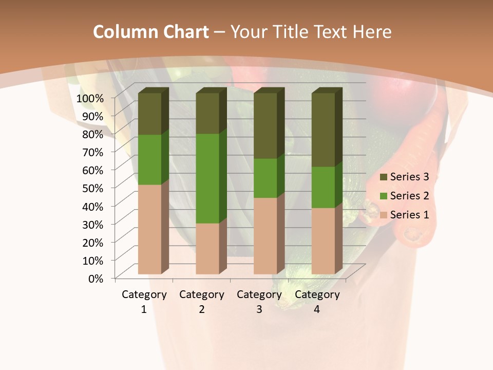 Isolated Brown Shopping PowerPoint Template