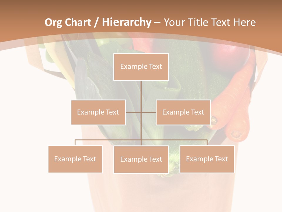 Isolated Brown Shopping PowerPoint Template