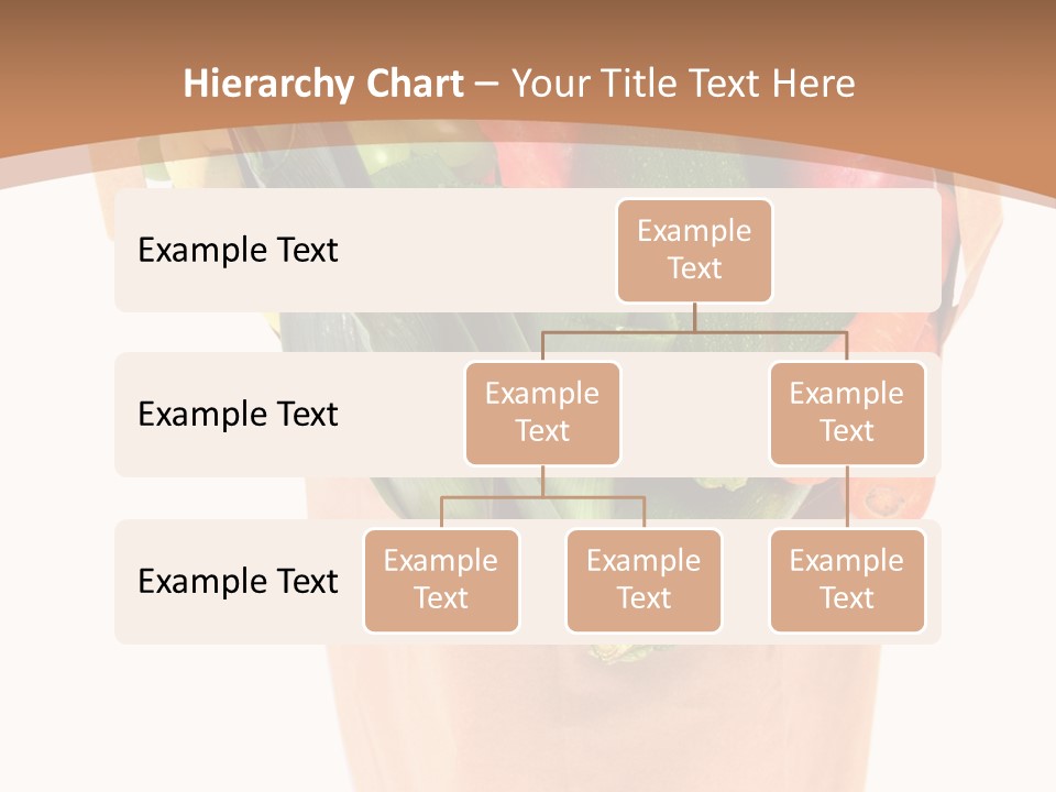 Isolated Brown Shopping PowerPoint Template