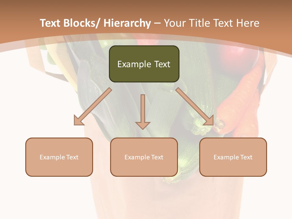 Isolated Brown Shopping PowerPoint Template