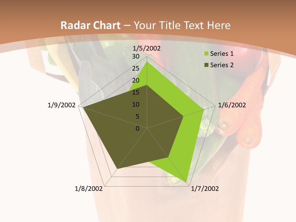 Isolated Brown Shopping PowerPoint Template