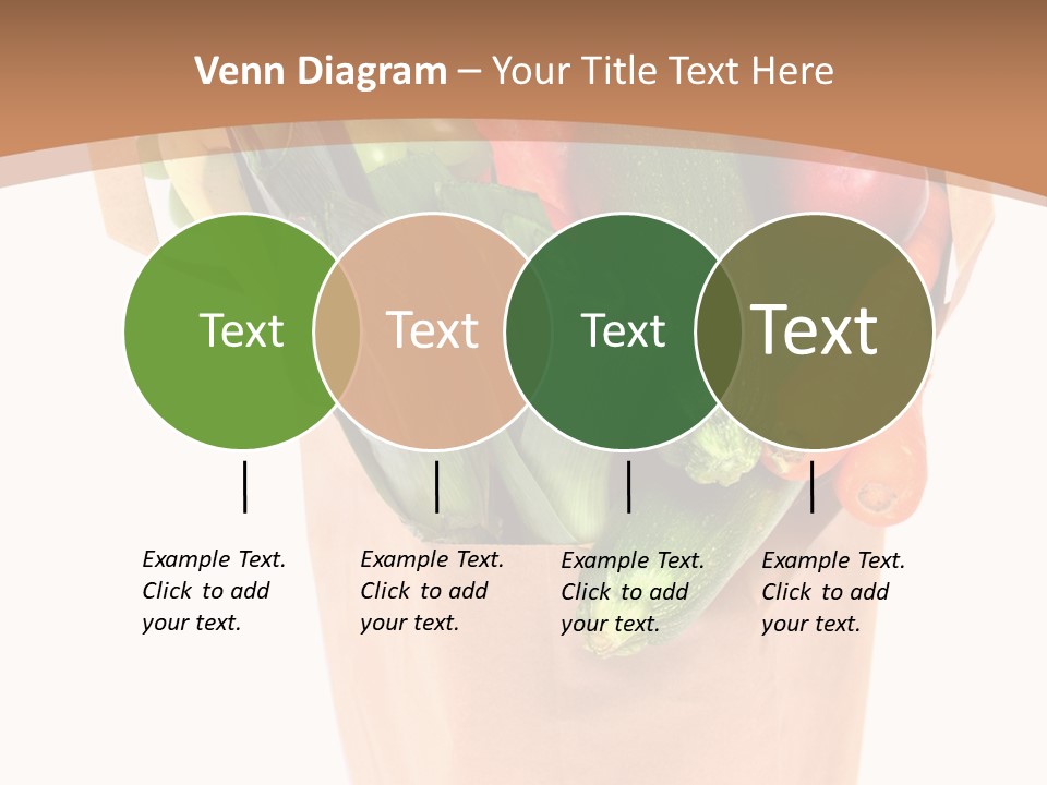 Isolated Brown Shopping PowerPoint Template