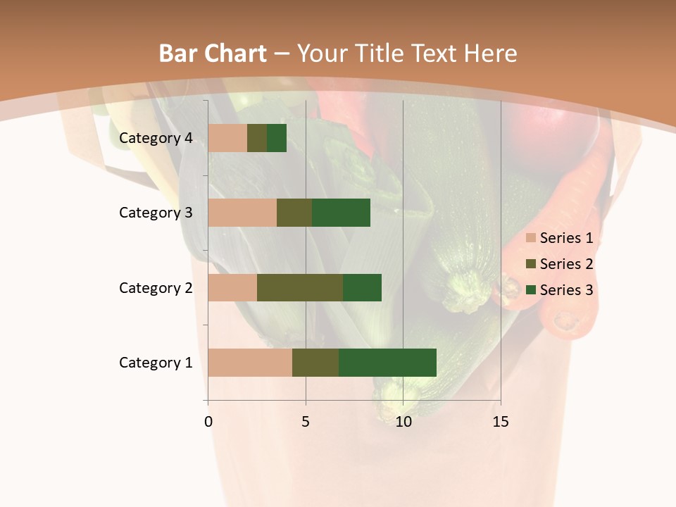 Isolated Brown Shopping PowerPoint Template