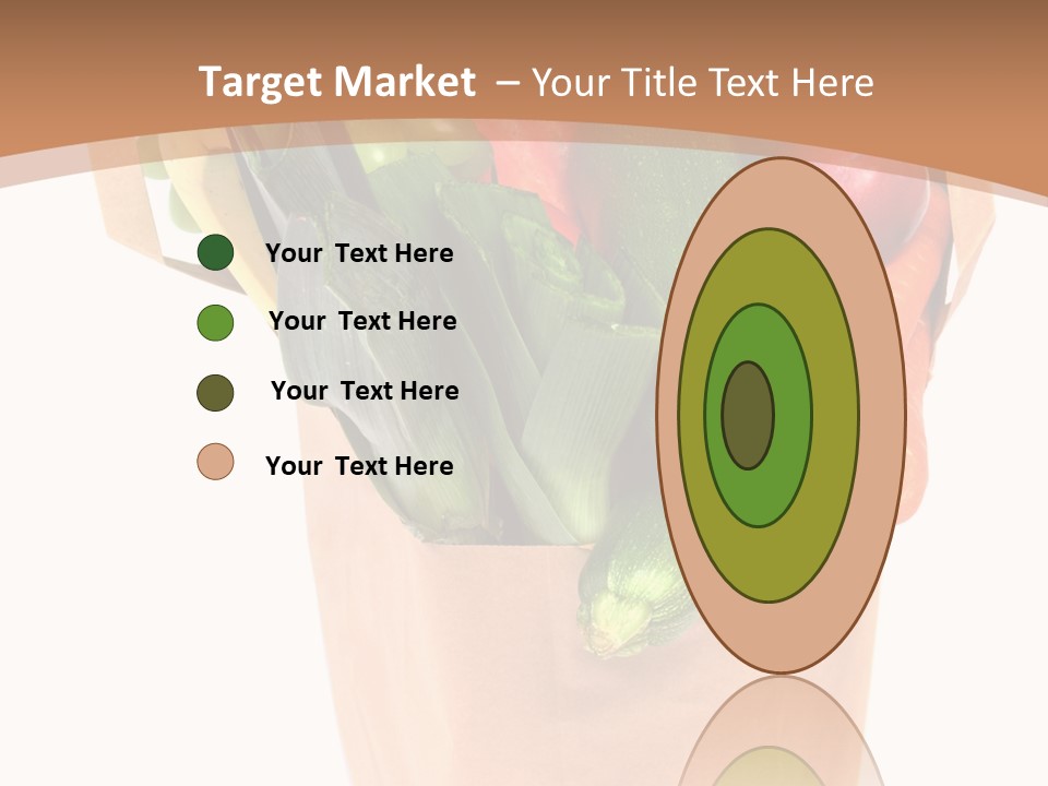 Isolated Brown Shopping PowerPoint Template