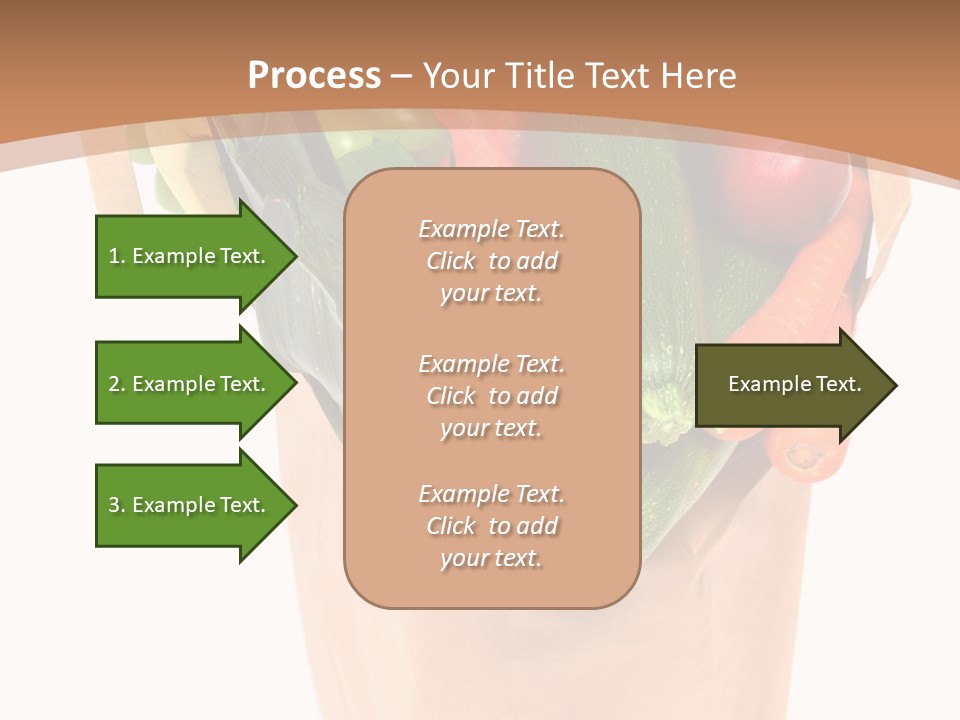Isolated Brown Shopping PowerPoint Template