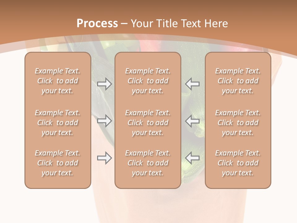 Isolated Brown Shopping PowerPoint Template