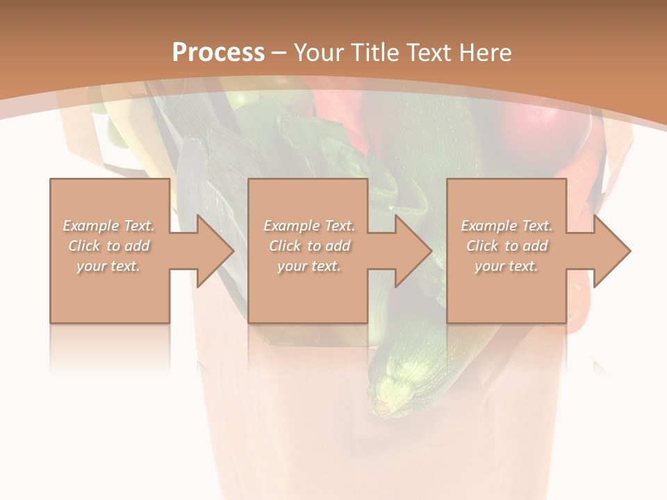 Isolated Brown Shopping PowerPoint Template