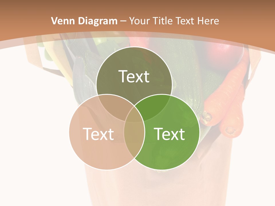 Isolated Brown Shopping PowerPoint Template