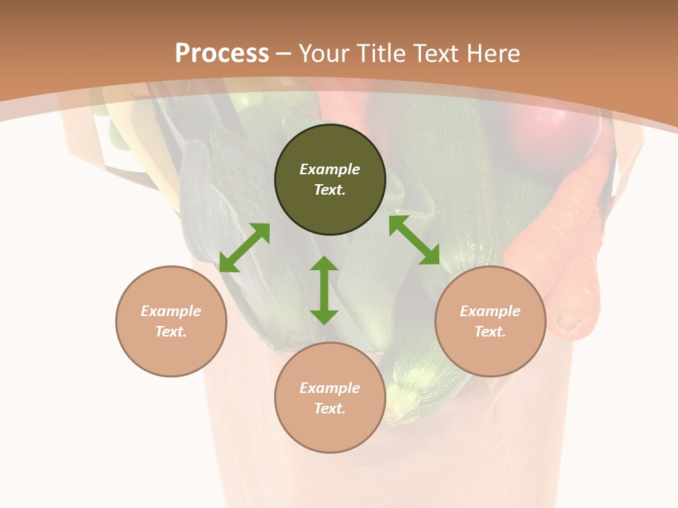 Isolated Brown Shopping PowerPoint Template