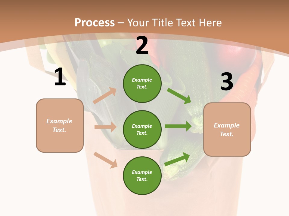 Isolated Brown Shopping PowerPoint Template