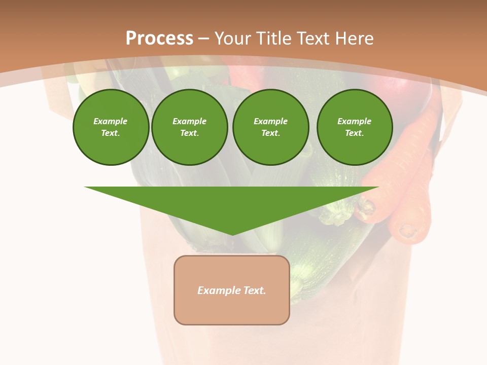 Isolated Brown Shopping PowerPoint Template