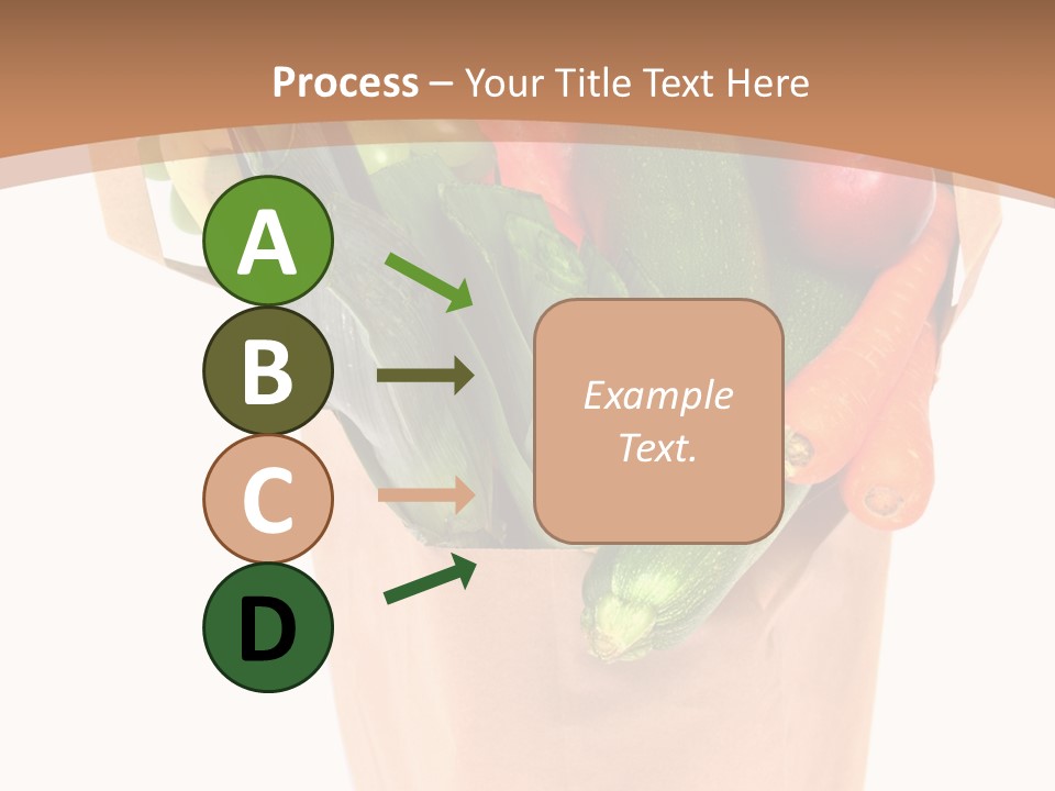 Isolated Brown Shopping PowerPoint Template