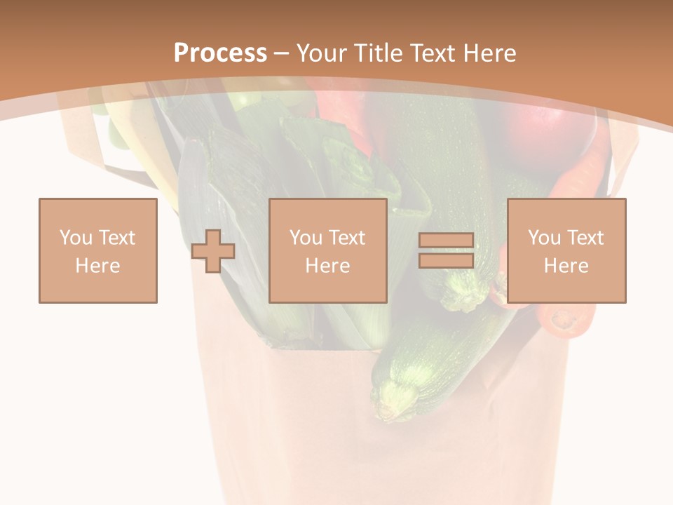 Isolated Brown Shopping PowerPoint Template
