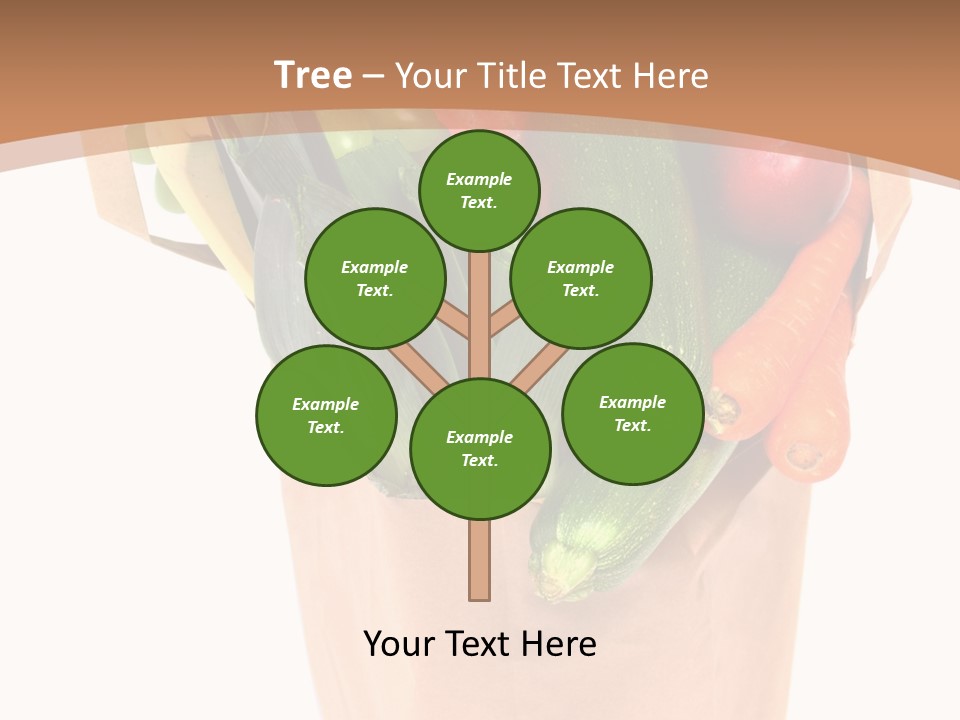 Isolated Brown Shopping PowerPoint Template