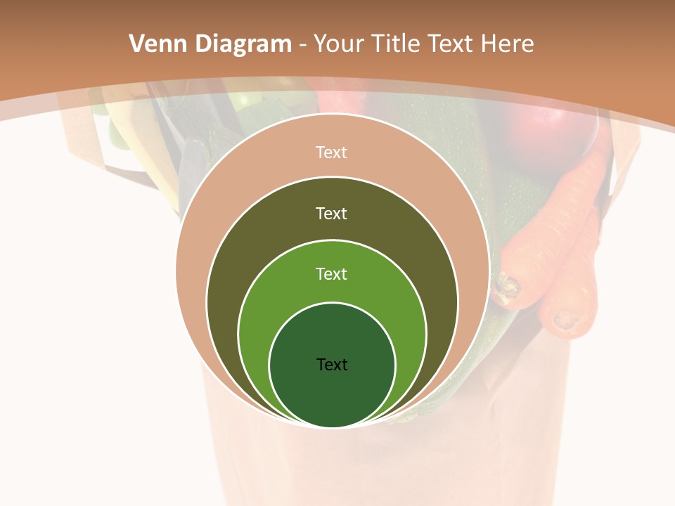 Isolated Brown Shopping PowerPoint Template