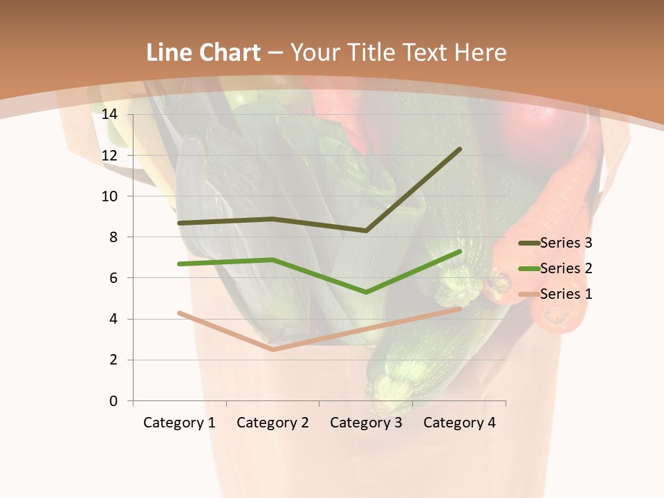 Isolated Brown Shopping PowerPoint Template