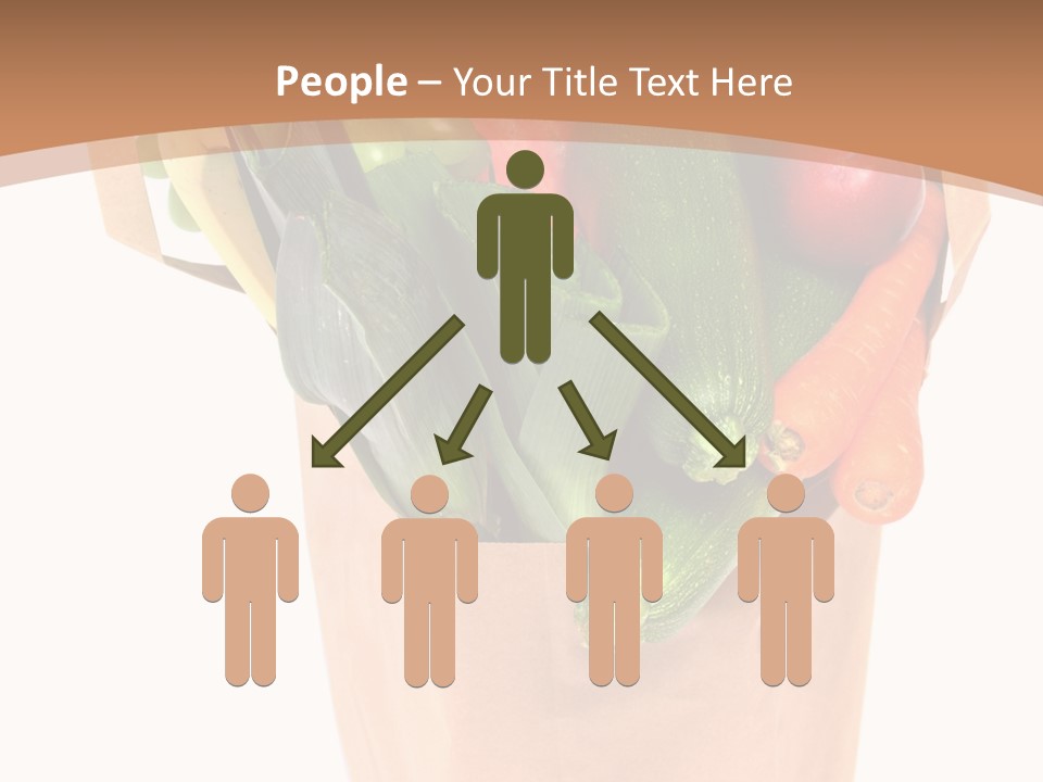 Isolated Brown Shopping PowerPoint Template