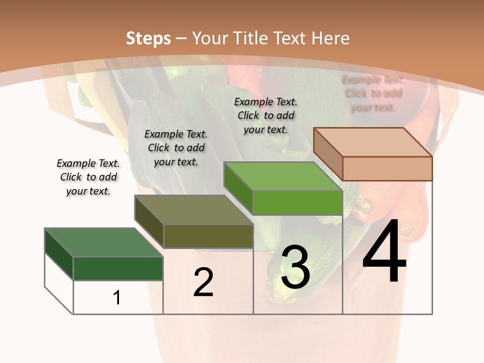 Isolated Brown Shopping PowerPoint Template