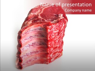 Chop Fillet White PowerPoint Template