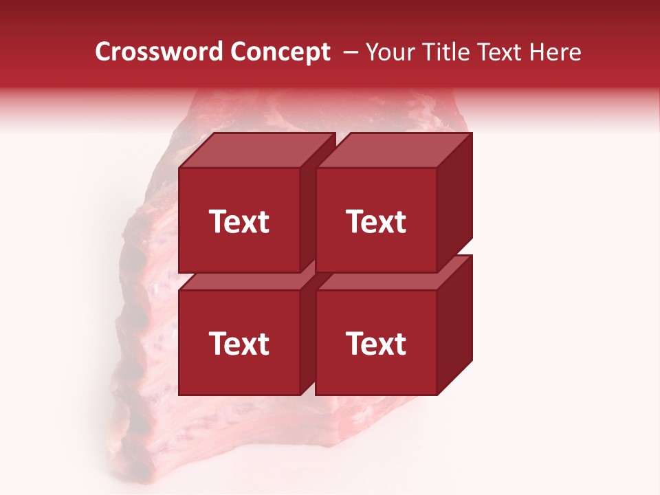 Chop Fillet White PowerPoint Template