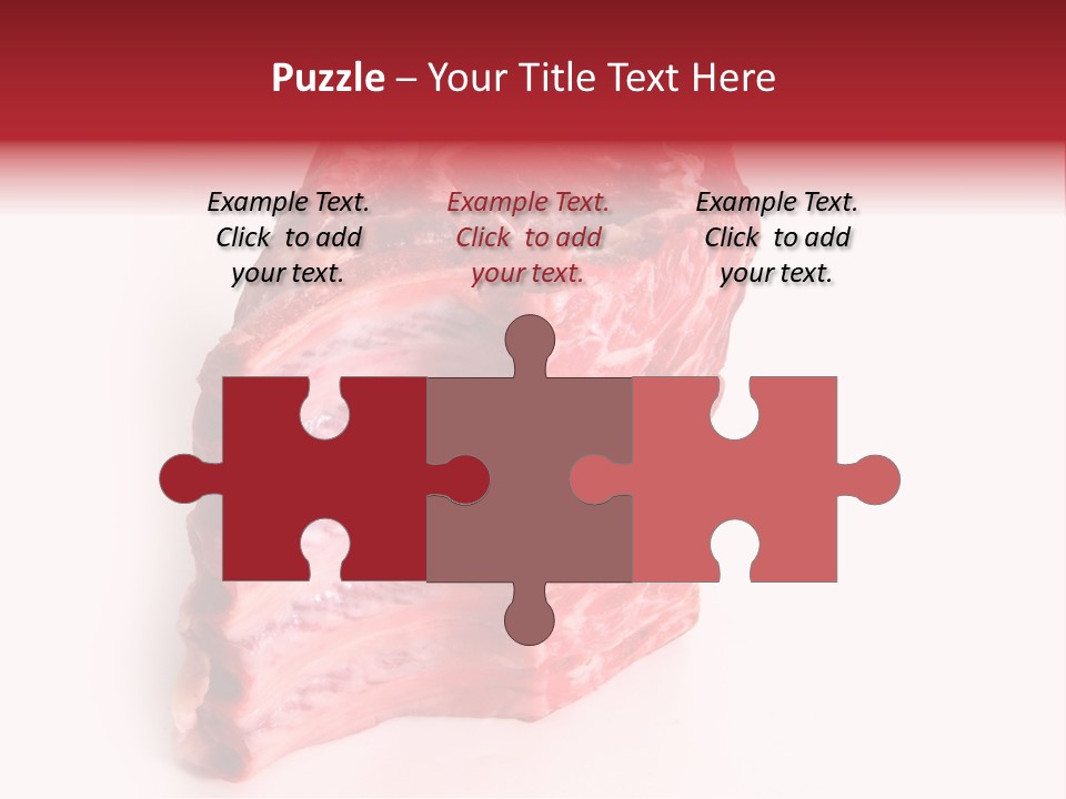 Chop Fillet White PowerPoint Template