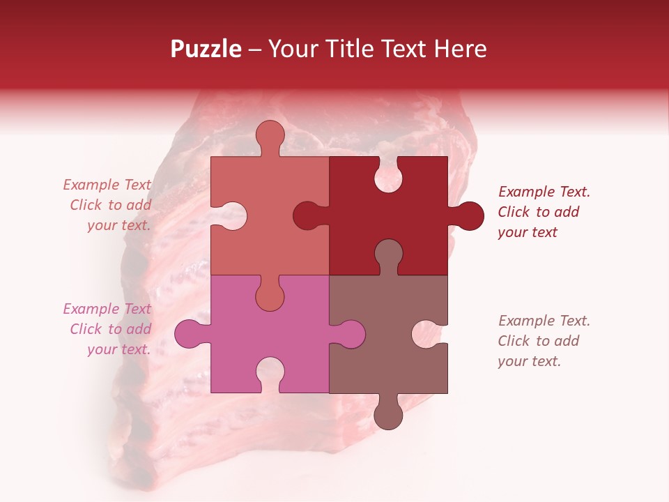 Chop Fillet White PowerPoint Template