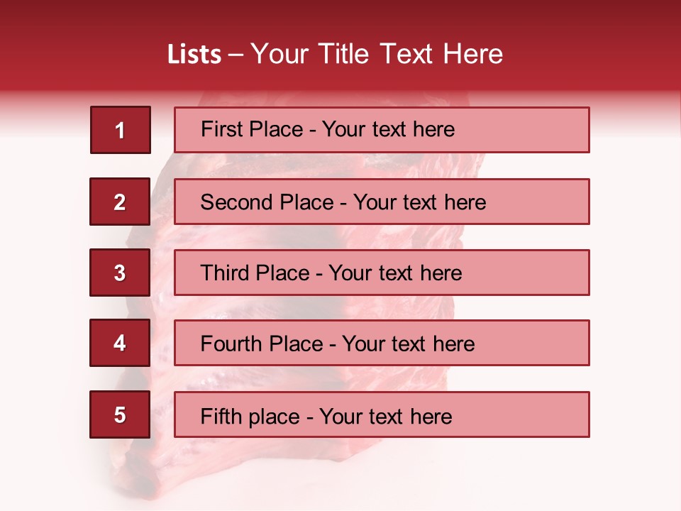 Chop Fillet White PowerPoint Template