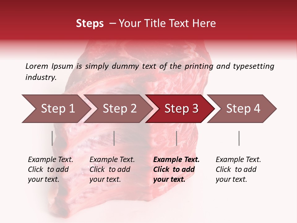Chop Fillet White PowerPoint Template