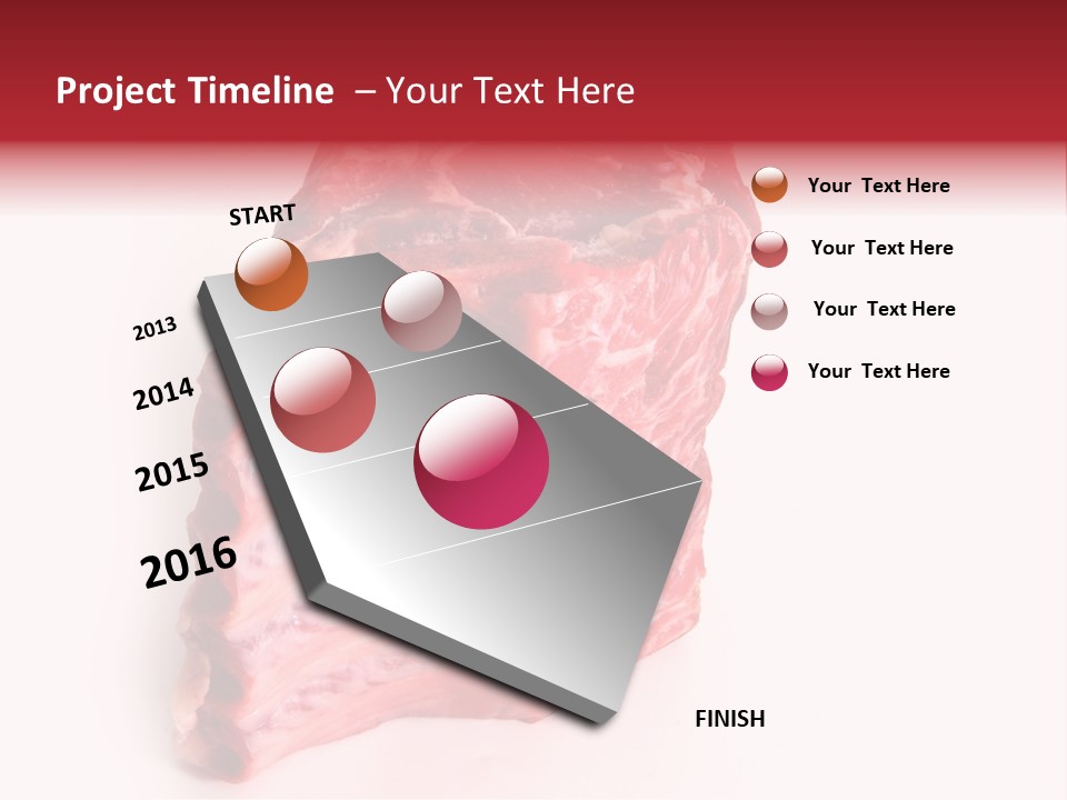 Chop Fillet White PowerPoint Template