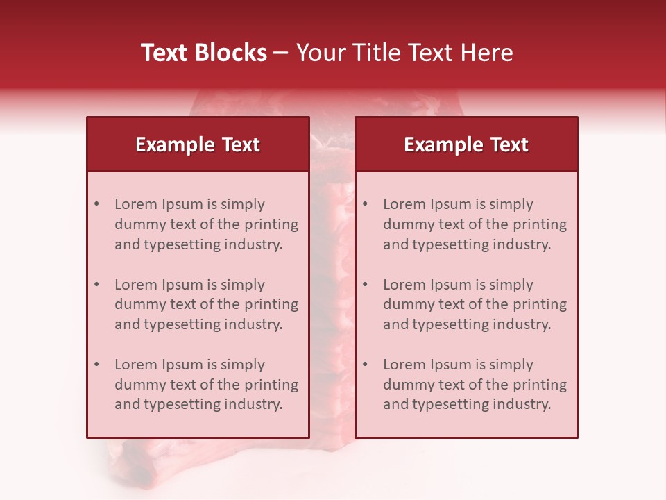 Chop Fillet White PowerPoint Template
