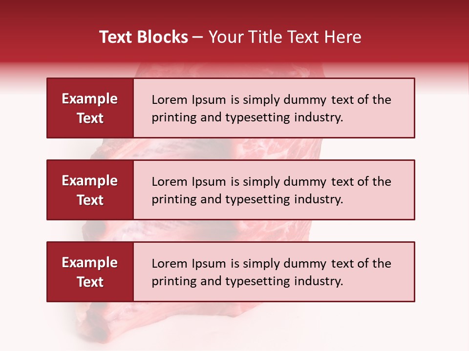 Chop Fillet White PowerPoint Template