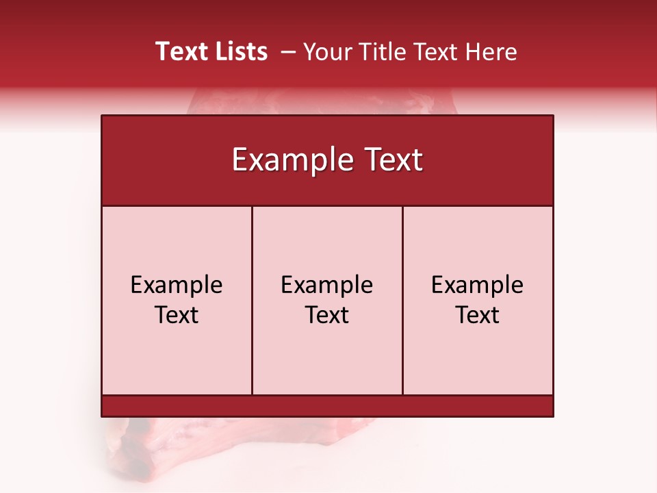 Chop Fillet White PowerPoint Template