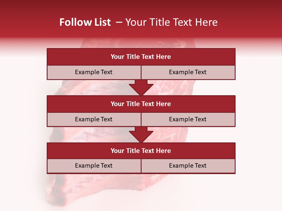 Chop Fillet White PowerPoint Template