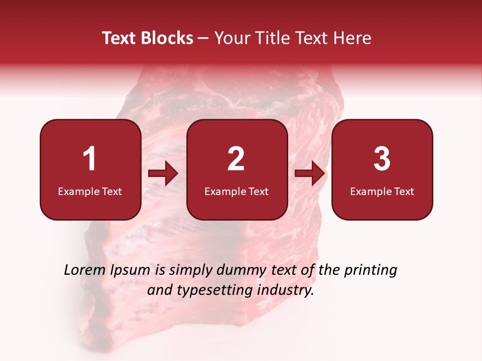 Chop Fillet White PowerPoint Template