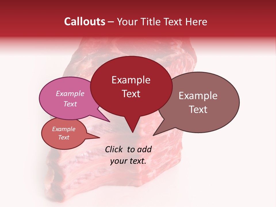 Chop Fillet White PowerPoint Template