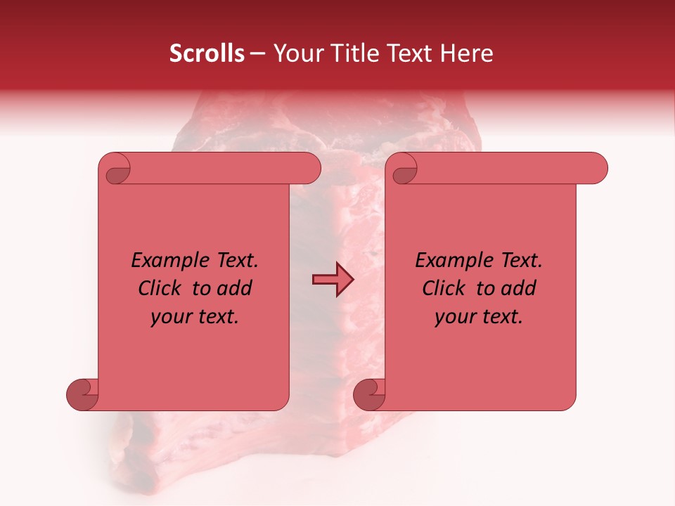 Chop Fillet White PowerPoint Template