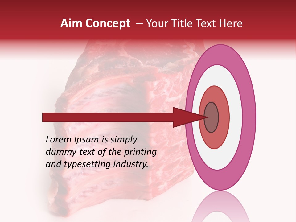 Chop Fillet White PowerPoint Template