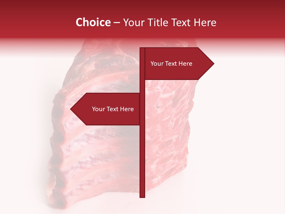 Chop Fillet White PowerPoint Template