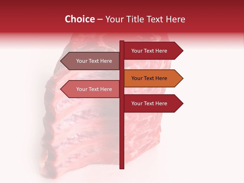 Chop Fillet White PowerPoint Template